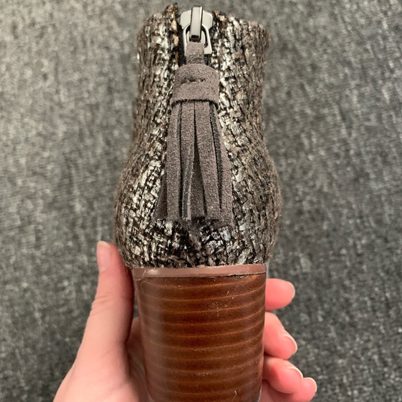 Toms Metallic Tweed & Felt Ankle Boots - Picture 4 of 5
